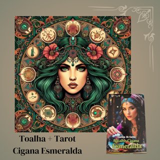 Kit Toalha Cigana Esmeralda + Cigana Esmeralda 36 Cartas em Oferta na Shopee