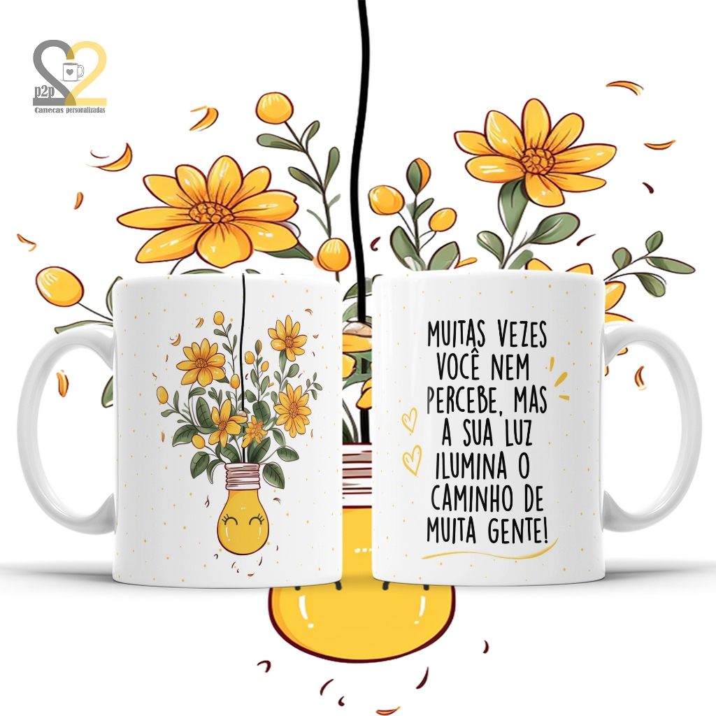 Caneca Personalizada com Nome Presente Criativo com Caixa | Amiga Professora Psicóloga