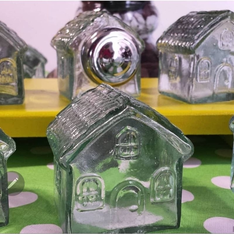 Mini Baleiro Casinha em Vidro com Tampa | Lembrancinha Maternidade, Chá de Bebê e Decoração