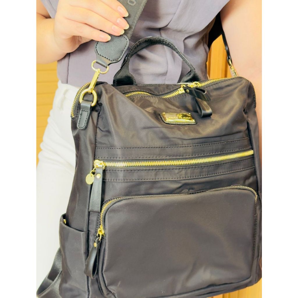 Mochila Feminina Impermeável Pavão de Ouro Alças Grossa Regulável