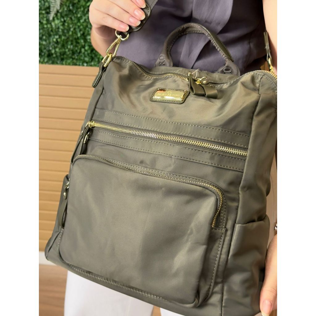 Mochila Feminina Impermeável Pavão de Ouro Alças Grossa Regulável