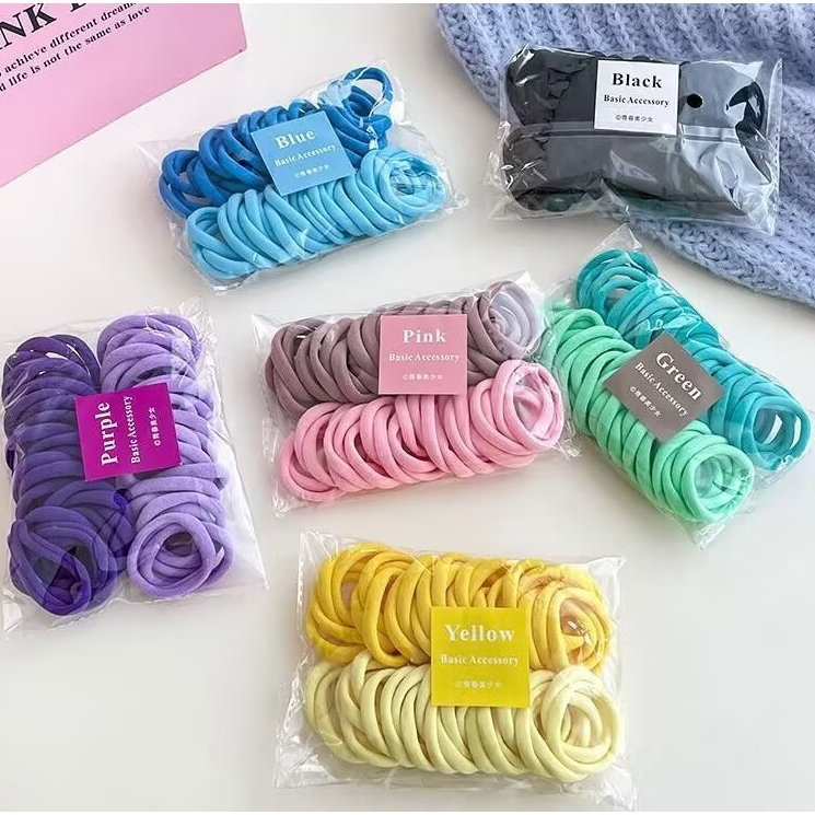 50/100/150/200/250 unidades Xuxinha Elástico de Cabelo Xuxinha Criança Adulto Rabicó em Oferta na Shopee