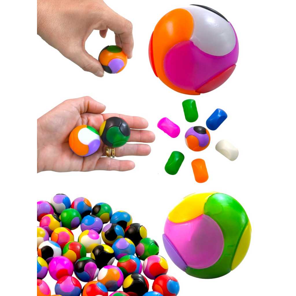 10 Bolinha Mágica De Montar Encaixar Brinquedo Infantil Para Kit Festa Lembrancinha Aniversario em Oferta na Shopee