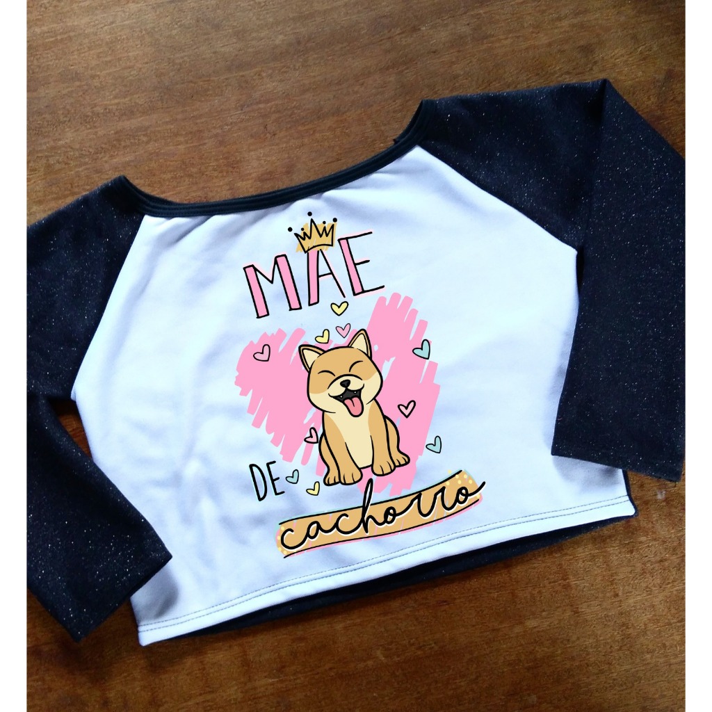 Cropped Mãe de Cachorro - Moletom Feminino