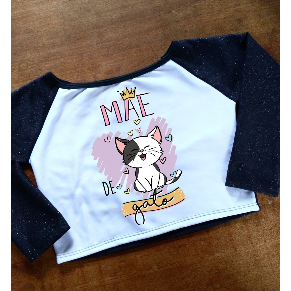 Cropped Mãe de Gato - Moletom Feminino