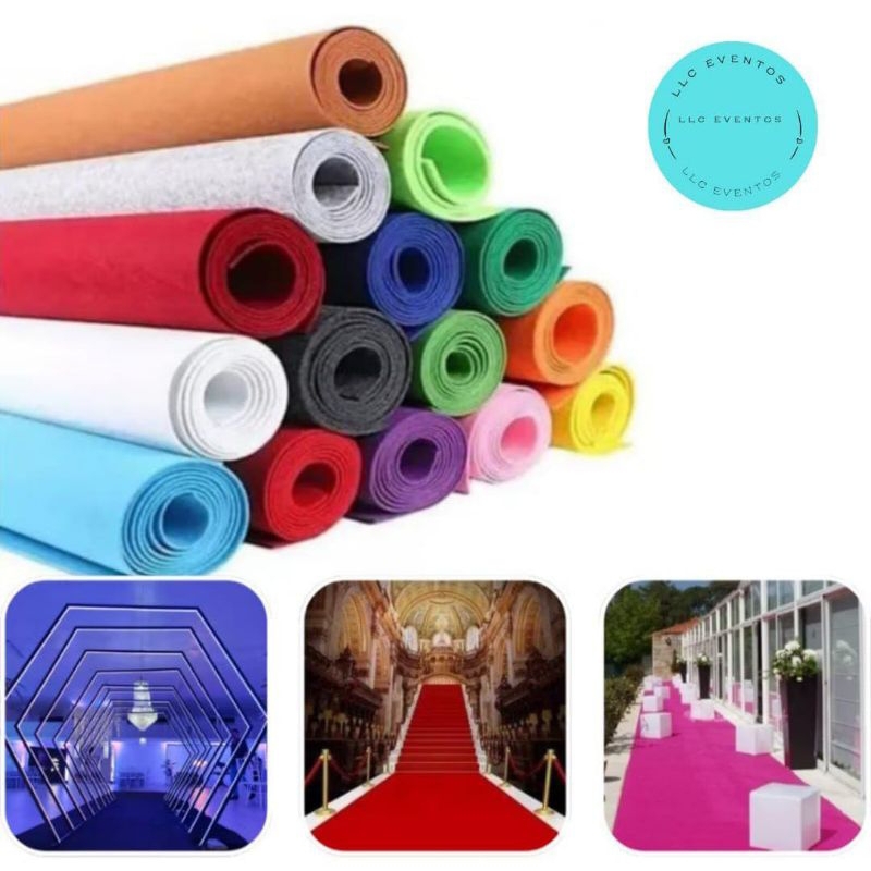 Passadeira Carpete 15,00 X 1,00 Metros Para Casamentos Festas De 15 Anos E Decorações em Geral. em Oferta na Shopee