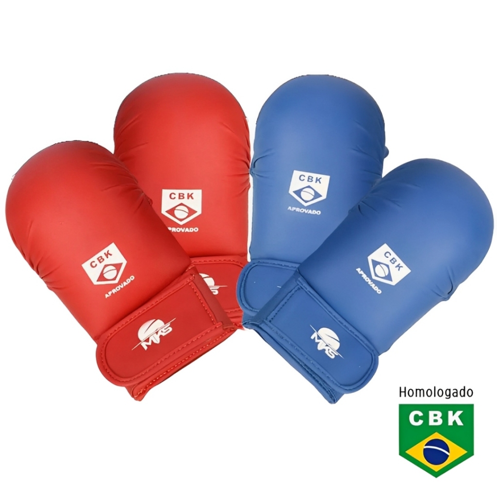 LUVA DE KARATÊ COMPETITION PROFISSIONAL HOMOLOGADA CBK MKS COMBAT