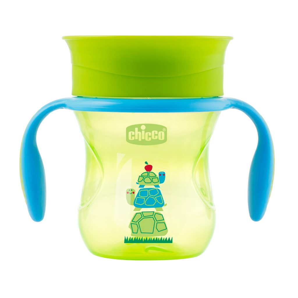 Copo de Aprendizado Infantil Perfect Cup 360º 12+ Meses Verde - Chicco - Mom & Baby