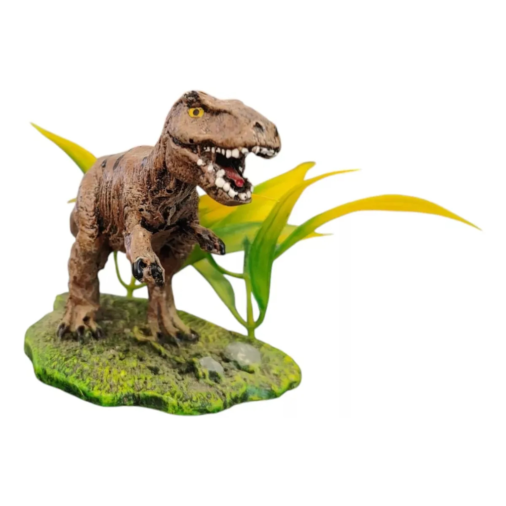 Enfeite Ornamento Tiranossauro Aquario Peixe Betta  Artificial Aquario Terrários Jurassic Tartaruga Ornamentos Planta