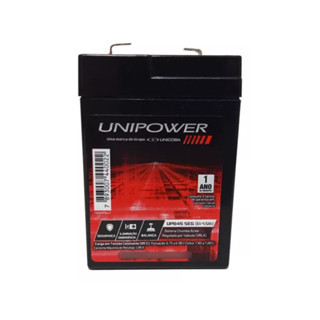 Bateria Selada Unipower 6V 4,5Ah VRLA AGM -  Brinquedos Elétricos, Nobreaks, Alarmes e Segurança