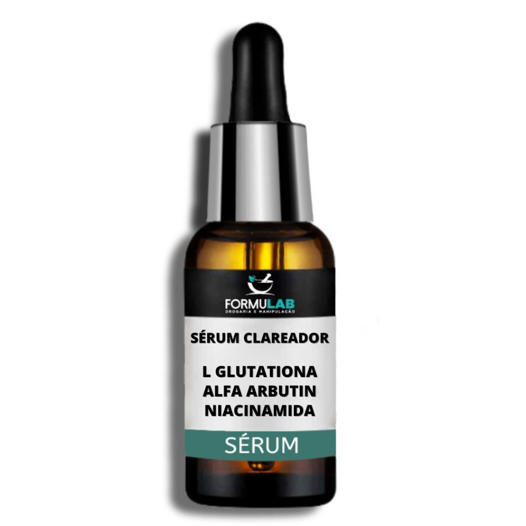 L Glutationa 2% Alfa Arbutin 2% Niacinamida 2% - Sérum clareador 30ml