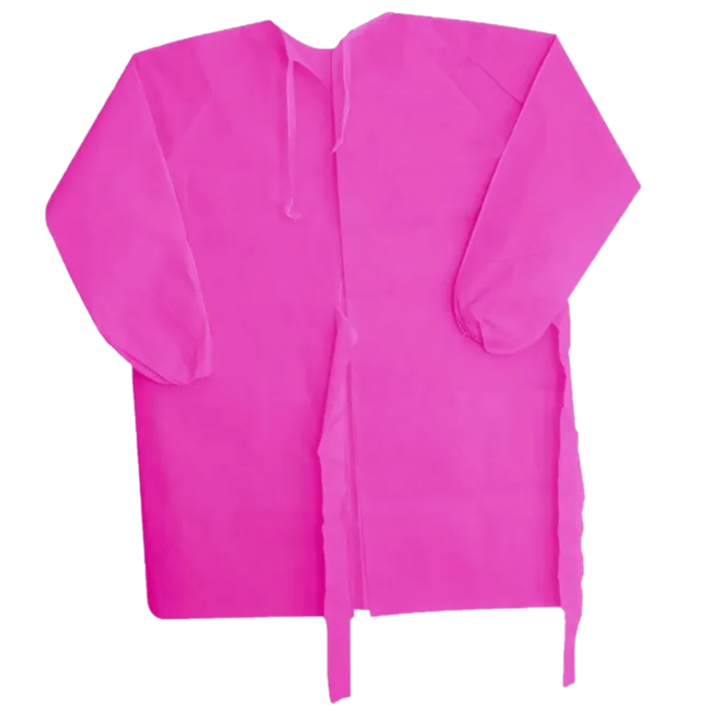 Avental Descartável Manga Longa Pink Tnt 10 Unidades 30g