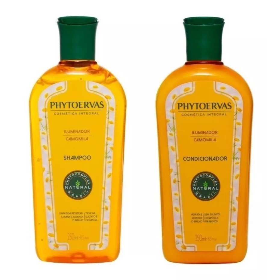Shampoo + Condicionador Phytoervas iluminador Kit 250g em Oferta na Shopee