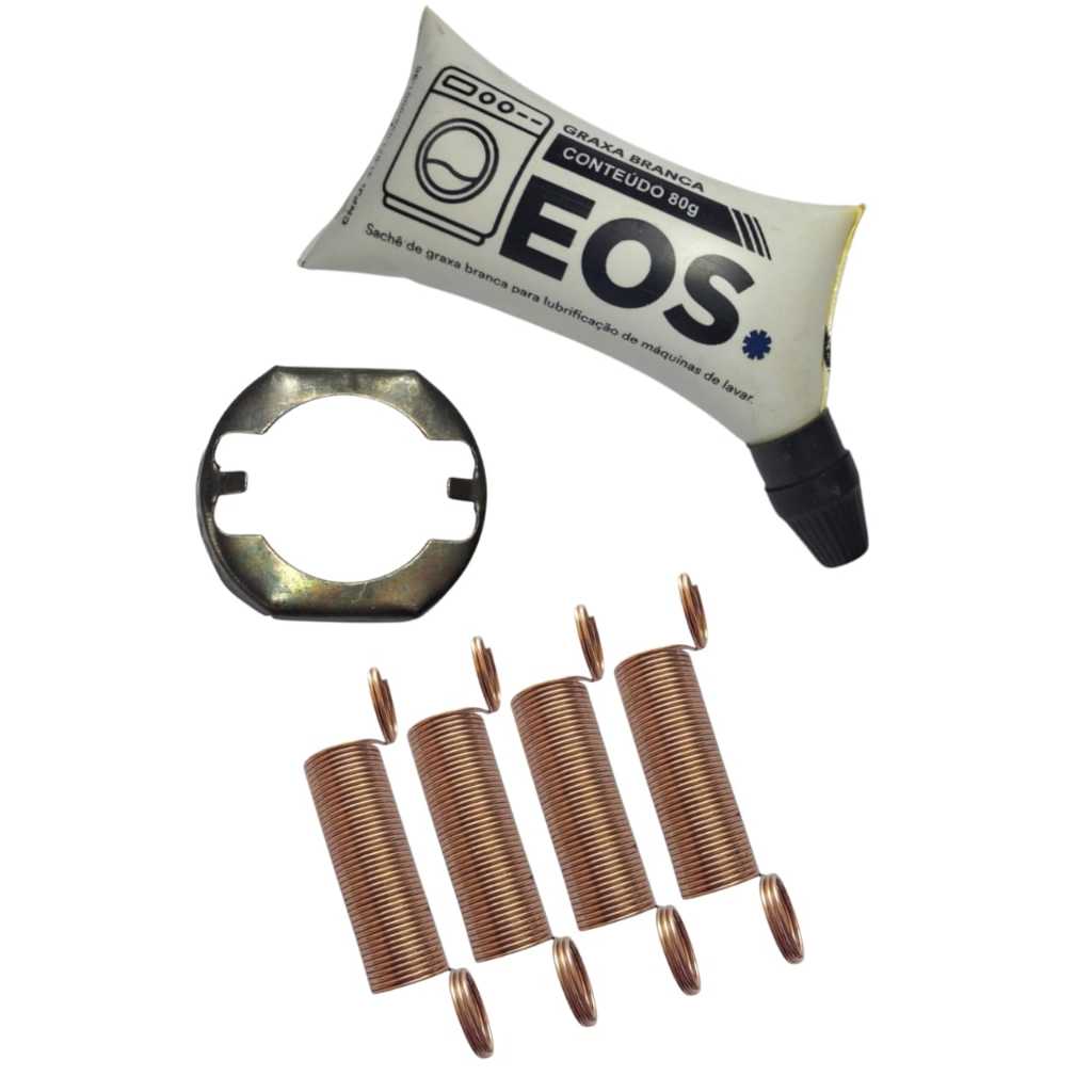 Kit Graxa  Anel Trava Rolamento 4 Molas Lavadora Electrolux Lte12 Lte09 LB12Q Ltc12