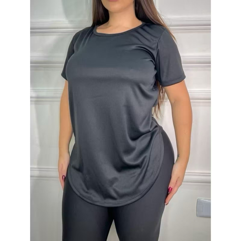 camiseta Blusa Feminina Academia Dry Fit Camisa Caminhada Musculação Treino camiseta tapa bum bum