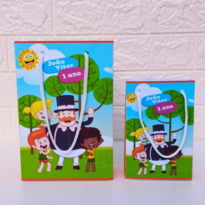 Sacolinha Personalizada Mundo Bita | Lembrancinhas | Sacolinha aniversario | Festa Infantil | Kit Aniversario | Kit