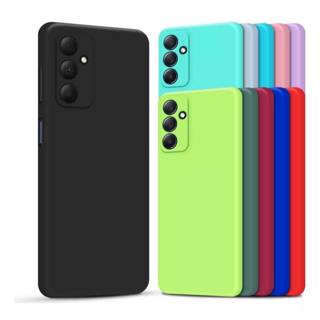 Capa Capinha Aveludada + Película Cerâmica Para Samsung A55 A35 A15 A06 A16 A05S A14 A25 A26 A36 A56