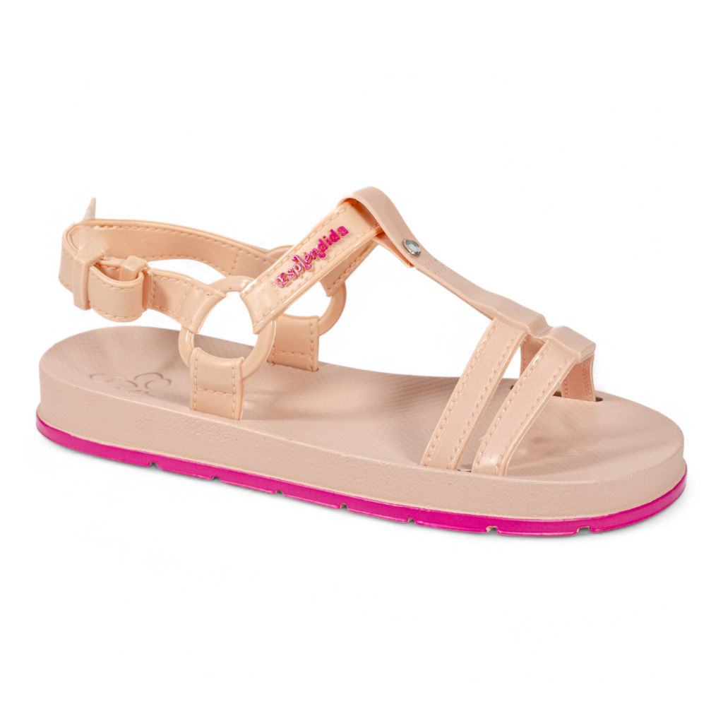 Sandália Feminina Infantil Chinelo Papete Antiderrapante Tratorada Leve Macia Confortável Borracha