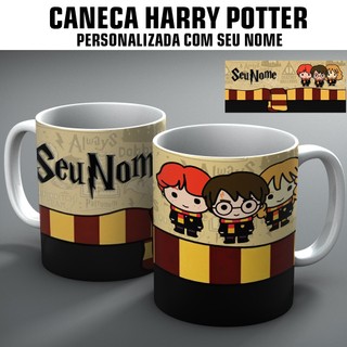 Caneca Personalizada Com Nome Harry Potter Cut Cartoon