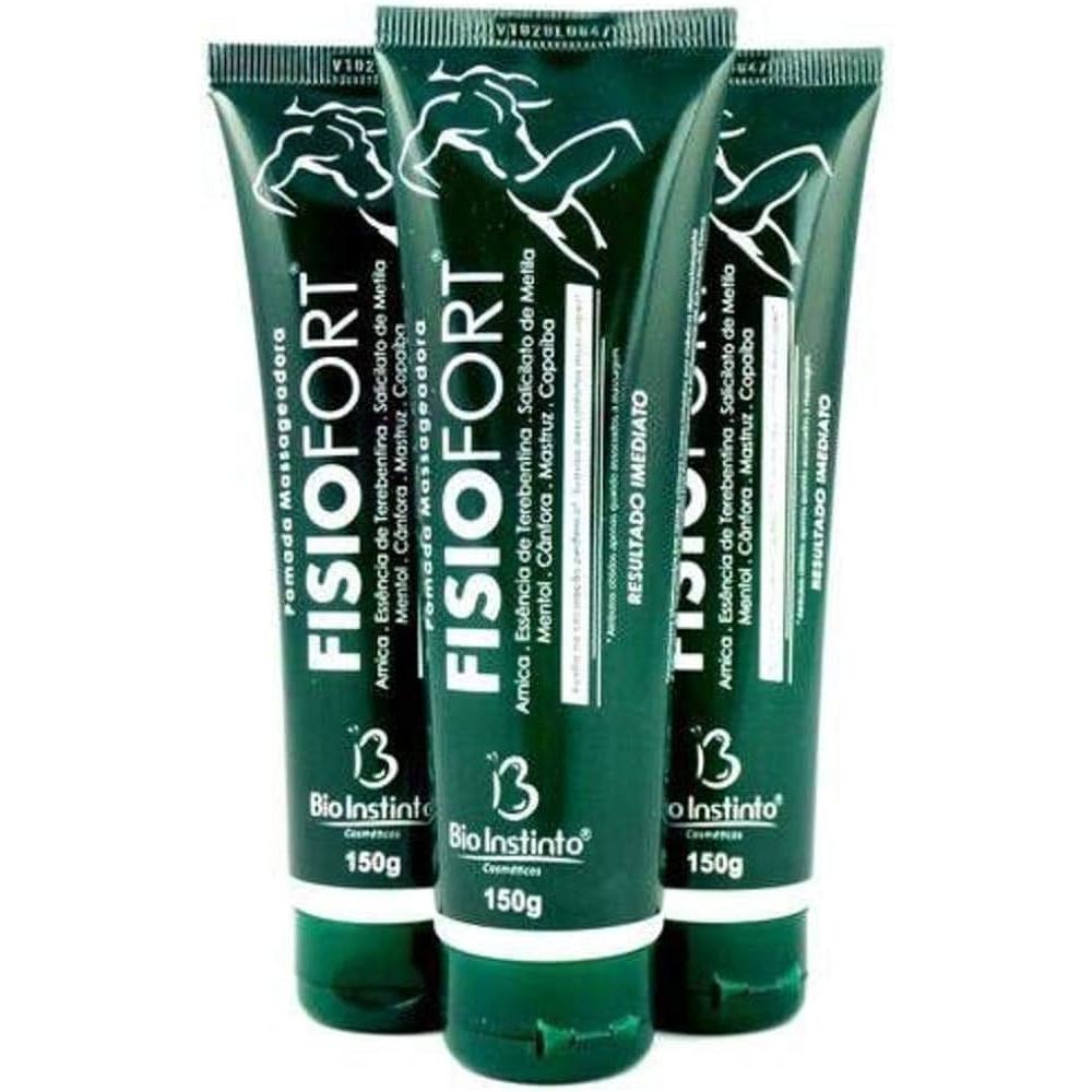 Pomada Fisiofort 150g Bio Instinto -  Kit 3 unidades em Oferta na Shopee