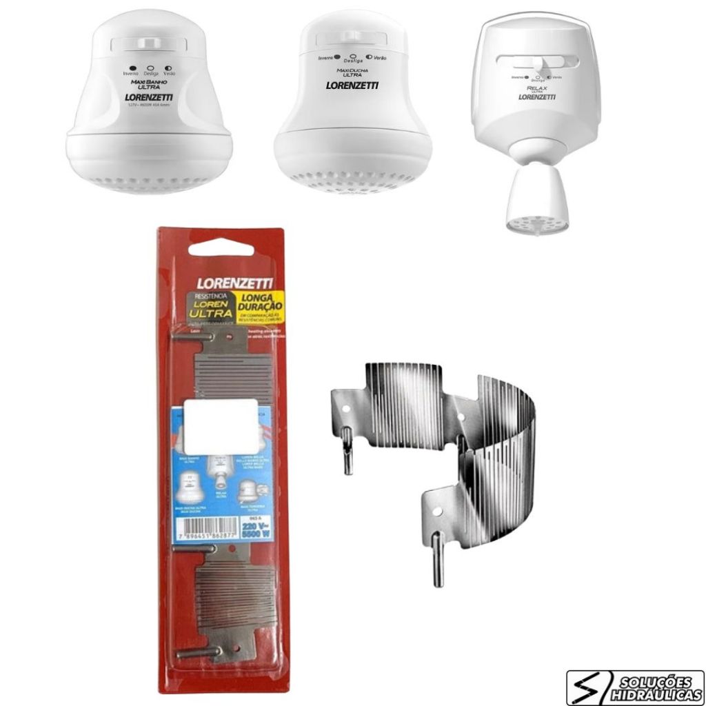 RESISTENCIA MAXI BANHO ULTRA/RELAX ULTRA/MAXI DUCHA/LOREN BELLO/LOREN ULTRA 220/5500W - LORENZETTI