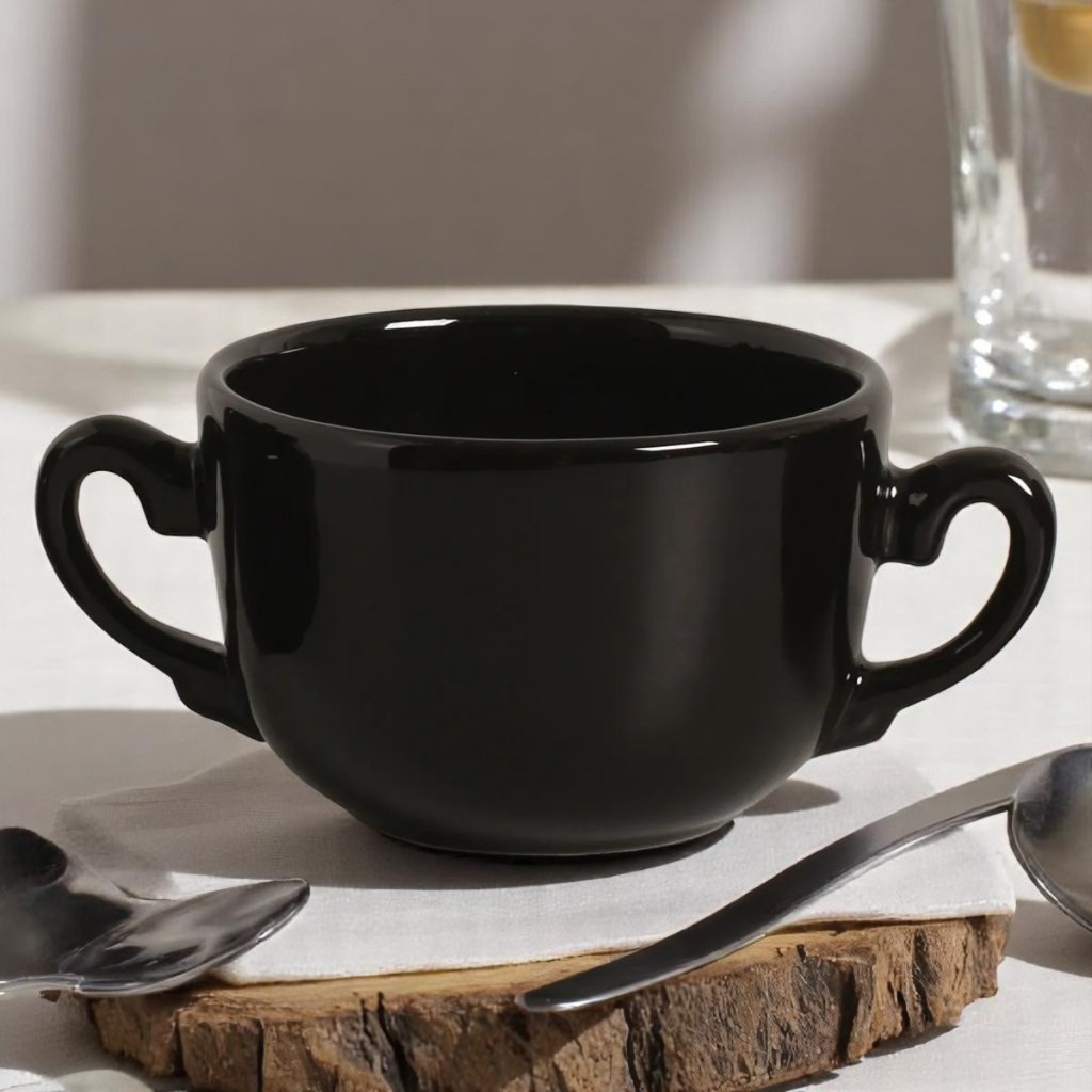 Jogo 2 Consumes Caneca Duas Alças Sopas Caldos Cumbuca 700ml