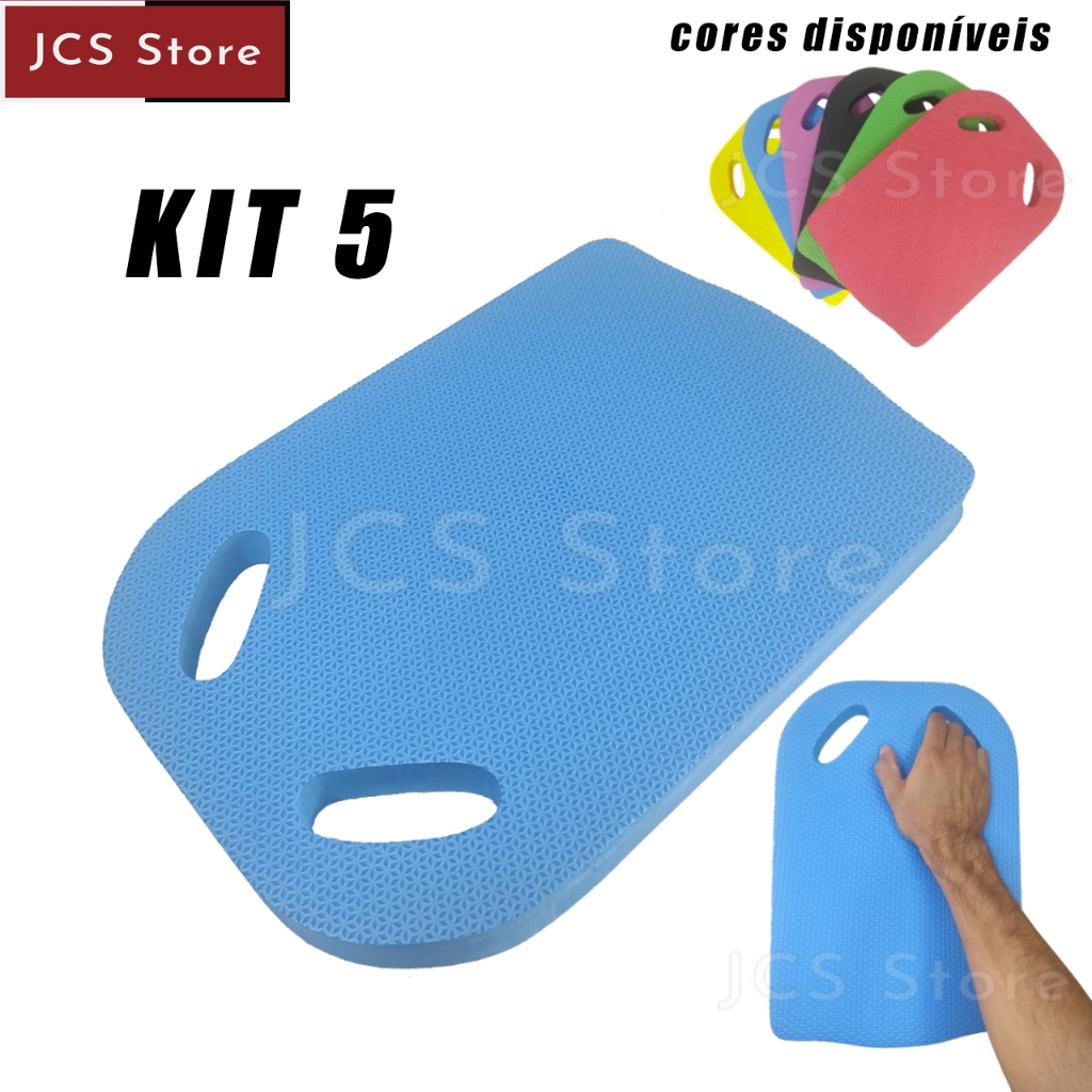 Kit 5 Prancha de Natação EVA Flutuante 41x28x3 Treino Hidroginástica Exercícios Aquáticos…