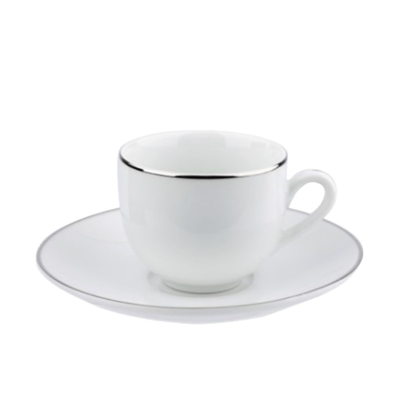 Xícara de Chá com Bordas Prateadas: Onde Comprar | BuscaProdutos