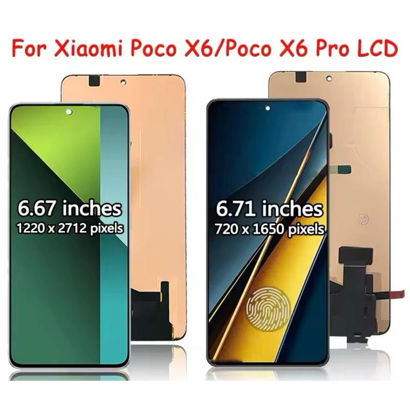 Tela Frontal Display Lcd Xiaomi Poco X6 Pro 5G 2311DRK48G / PocoX6 23122PCD1G / 