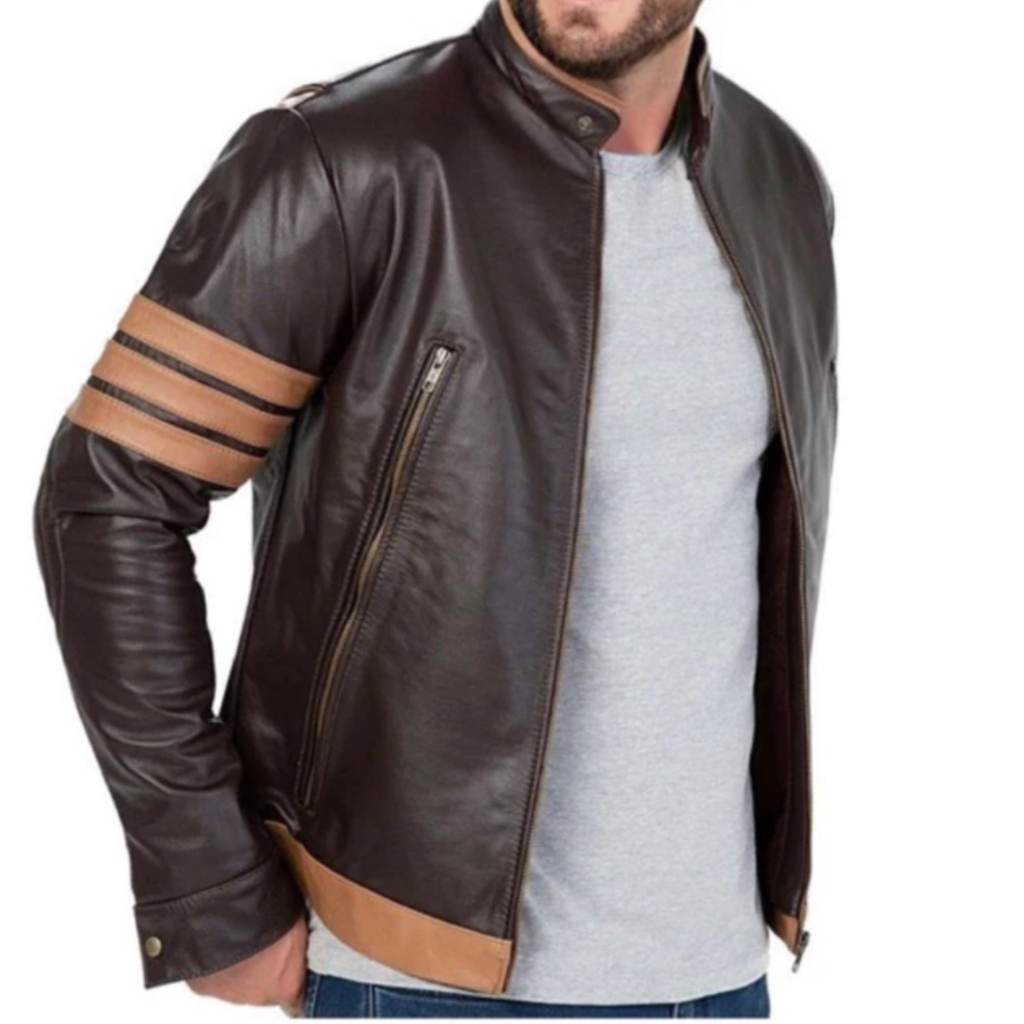 Jaqueta de Couro Legítimo Masculino Wolverine