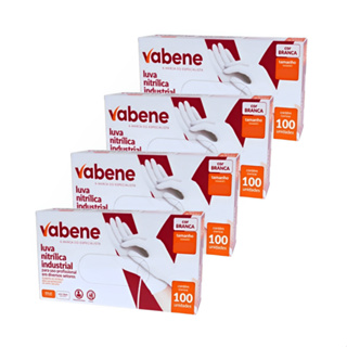 Luva Nitrilica Branca Descartável Sem Pó 400 Unidades em Oferta na Shopee