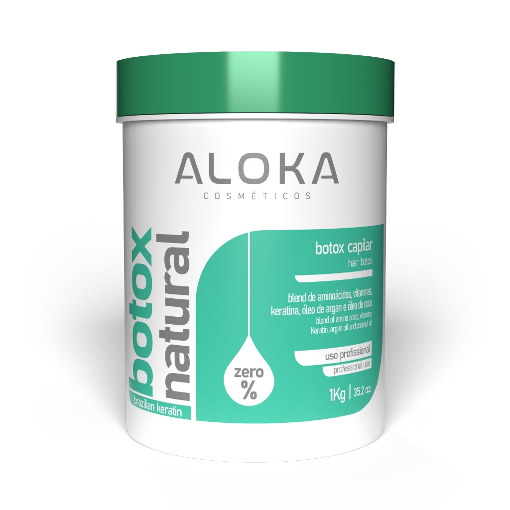 Btox Organico Natural Sem Formol Aloka Cosméticos Anti Frizz Baixa Volume