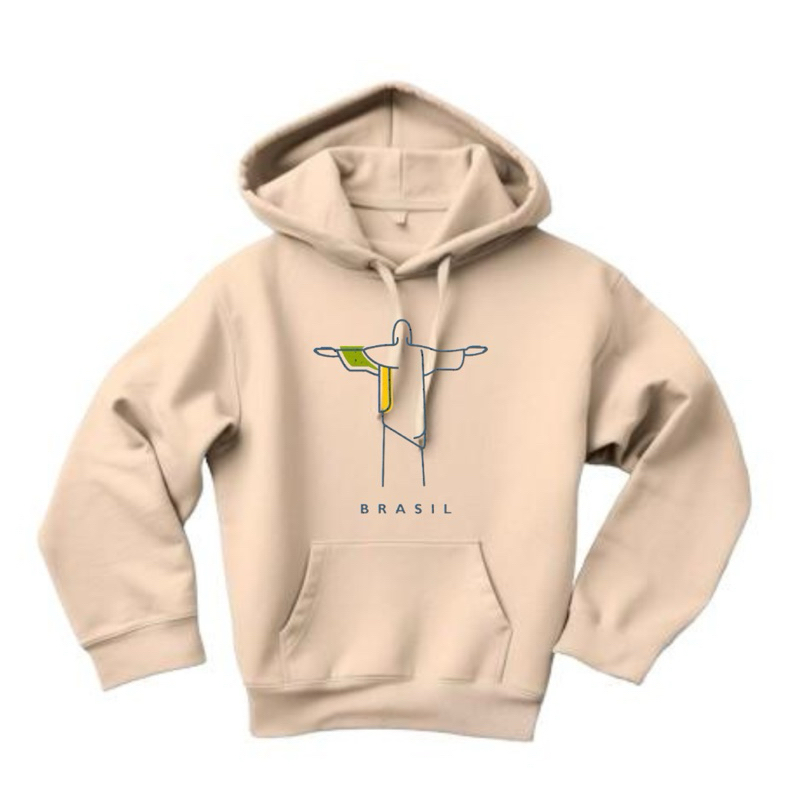Moletom Infantil Cristo Redentor Brasil – Do Tamanho 2 ao 16 | 100% Algodão