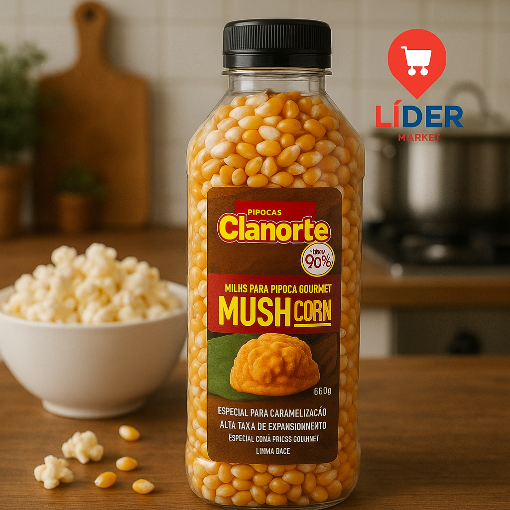 Milho Pipoca Gourmet Redonda Tipo Mush Mushroon Premium 655g Milho Pipoca Gourmet Redonda Tipo Mush Mushroon Premium 655g