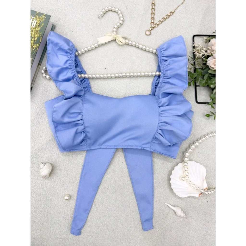 Cropped Feminino Alfaitaria Com Bojo elegante tamanho unico