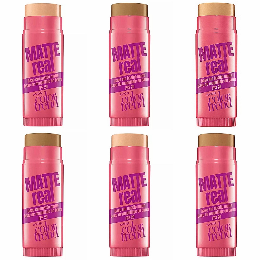 Base Em Bastão Avon Color Trend Matte Real FPS 20 Maquiagem 6,5g em Oferta na Shopee