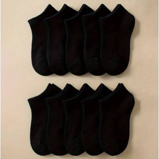 Kit 3 A 12 Pares De Meias Infantil Pretas ALGODÃO em Oferta na Shopee