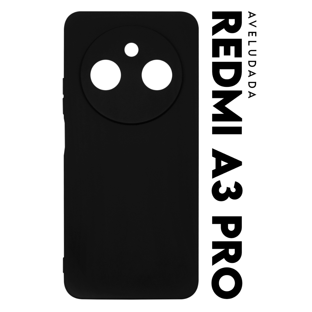 Capa Capinha Case Premium Silicone Aveludada Veludo Cover Xiaomi Redmi A3 Pro tela 6.88 pol
