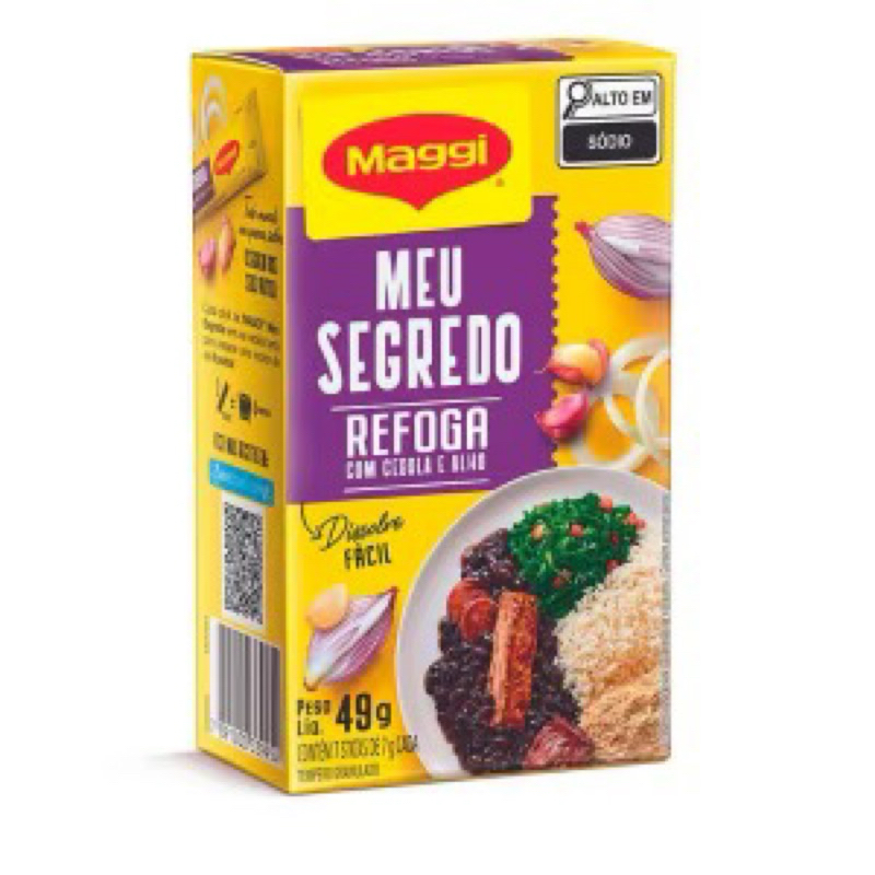 Kit 3 Tempero MAGGI Meu Segredo Alho e Cebola 49g