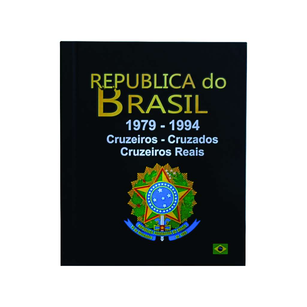 Álbum de Luxo para moedas do Cruzeiro ao Cruzeiro Real - 1979 ate 1994 - Organizer