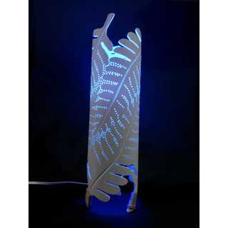 Abajur Luminária De Mesa Sala Quarto Artesanal Folhagem Bivolt 36 cm