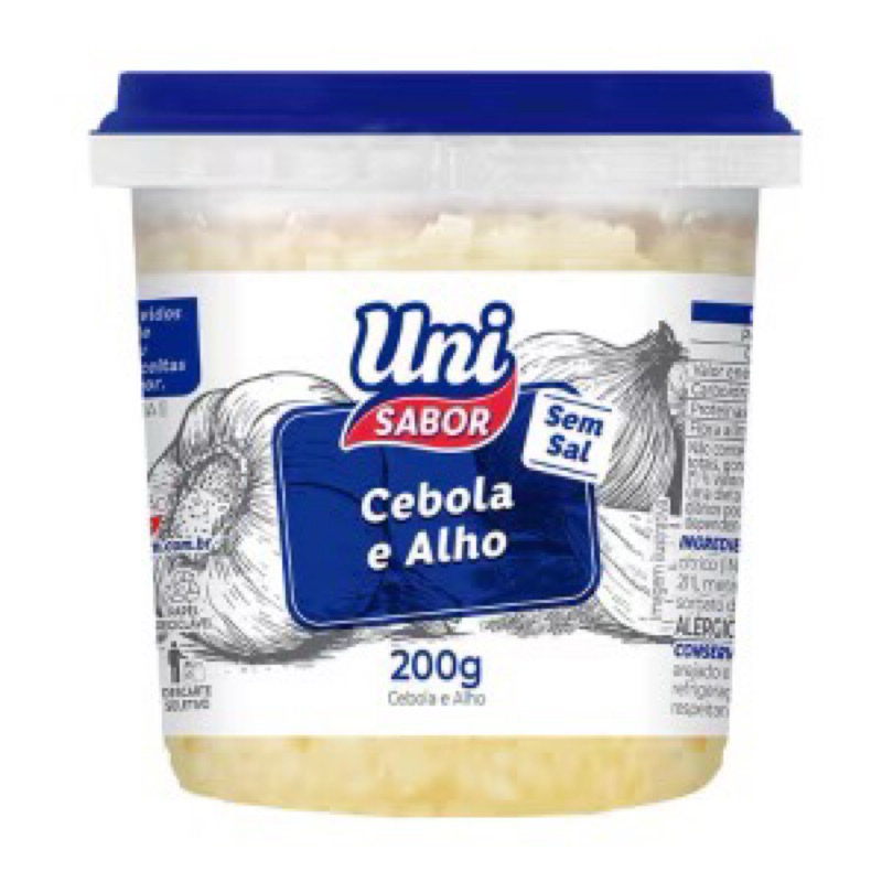 Kit 3 Tempero Unisabor Alho e Cebola 200g