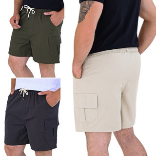Short masculino cargo sarja bermuda masculina cargo brin streetwear