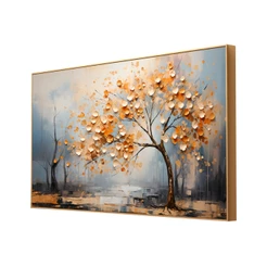 Quadro Grande Para Sala Moldura 80X120 cm Moderno Decoração Luxo