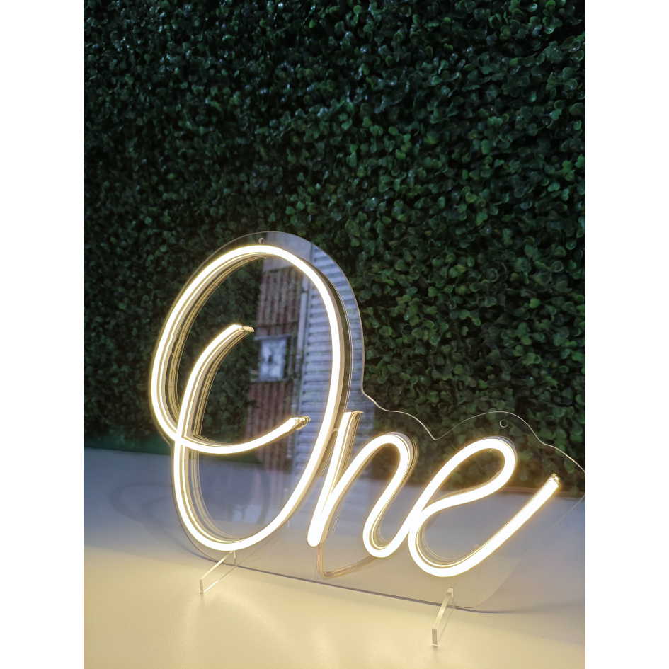 Painel led Número One Neon led em acrílico [ Dois Tamanhos ] em Oferta na Shopee