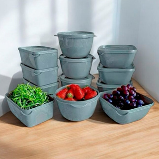 Kit conjunto de 12 potes modelos variados marmita todos com tampa em Oferta na Shopee