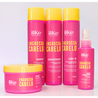 ILIKE ENGROSSA CABELO KIT 5 PRODUTOS em Oferta na Shopee