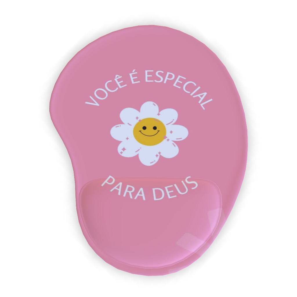 Mouse Pad com apoio - acessório informática computador, neopreme com emborrachado, estampas impressão digital