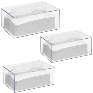 Kit 3 Caixas Porta Papel Toalha Lenço Porta Luva Porta Toucas Porta Mascara Porta Papel I…