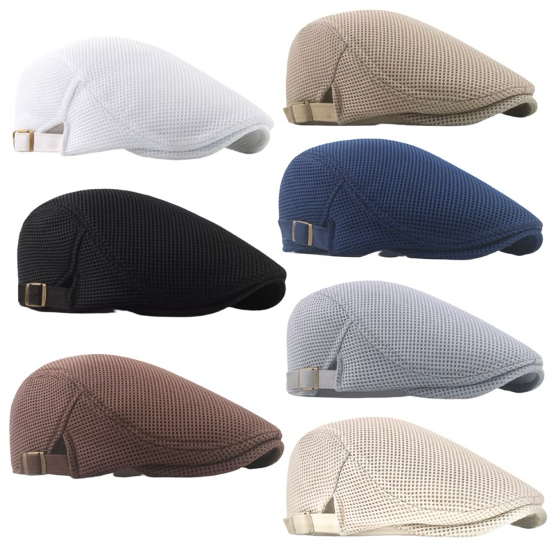 Boina Unissex Italiana Fivela Regulável Tecido Respirável Estilo Retrô Casual Masculina e Feminina em Oferta na Shopee